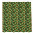 thumbnail image 2 of Ambesonne Botanical Shower Curtain, Tropical Leaves Forest, 69"Wx70"L, Evergreen and Olive Green, 2 of 4