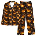 thumbnail image 6 of Brqkzdu 2 Piece Womens Halloween Pajamas Sets Long Sleeve Collar Button Down Pj and Pajama Pants Loose Comfy Nightwear Sets, 6 of 8
