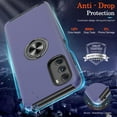 thumbnail image 5 of for Moto G Stylus 5G 2022 Case with HD Screen Protector,  [Military Grade] Shockproof Protection Case with 360° Magnetic Built-in Ring Holder Kickstand Case for Moto G Stylus 5G 2022, Blue, 5 of 15