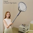 thumbnail image 5 of Electric Fly Swatter with Extendable Handle & Rotating Head, 3000V Rechargeable Bug Zapper Racket, 1200mAh Long Lasting, Reach Every Corner, Indoor Outdoor Mosquito Swatter, 5 of 10