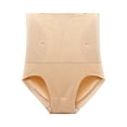 thumbnail image 4 of Elainilye Fashion Tummy Control Thong Shapewear Waist Trainer for Underbust Cincher Corset Sport Girdle Hourglass Body Shaper,Beige, 4 of 9