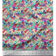 thumbnail image 1 of Soimoi Cotton Duck Fabric Leaves & Floral Artistic Print Fabric by The Yard 56 Inch Wide, 1 of 3