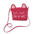 thumbnail image 1 of Lindo bolso cruzado con forma de gato, monederos para niñas pequeñas, monedero, 1 of 5