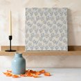 thumbnail image 3 of Ships Next Day Canvas Wall Art 8"x8", Rustic Blue Leaves Wood Framed Canvas Print Painting, Farmhouse Botanical Beige Ready to Hang Small Picture Wall Decor for Home Bathroom Nursery Kitchen, 3 of 9