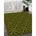 thumbnail image 3 of Ahgly Company Machine Washable Indoor Square Transitional Dark Yellow Green Area Rugs, 5' Square, 3 of 7