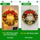 thumbnail image 3 of Guirnalda de navidad colgante para puerta y pared, adornos con luz LED para árbol de navidad, decoración del hogar, Año Nuevo 2024, 3 of 4