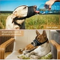 thumbnail image 2 of Dog Muzzles for Small Medium Large Dogs, Adjustable Breathable Mesh Dog Mouth Cover with Reflective Strips, Prevent Biting Barking Chewing, Allow Drinking Eating(XS), 2 of 9