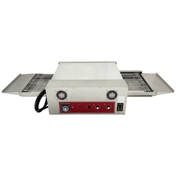 Commercial Conveyor Pizza Oven Electric Baking Oven 220V 18 Inch Dia 0-300°C for Pizzeria Restaurant Bakery