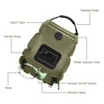 thumbnail image 3 of Sac de Bain Extérieur 20 L Solaire Randonnée Camping Sac de Douche Portable Chauffage Sac de Stockage d'Eau de Bain Tuyau Pomme de Douche Commutable, Vert, 3 of 5