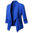 thumbnail image 4 of CEHVOM Womens Fashion Casual Solid Open Front Cardigan Long Sleeve Jacket Coat, 4 of 6