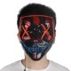 thumbnail image 4 of Máscara de Halloween con luz LED que brilla en la oscuridad, 3 modos, cable EL, disfraz de la película The Purge, accesorios para fiestas, 4 of 5