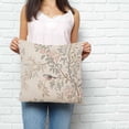 thumbnail image 3 of Throw Pillow Covers 18x18 Inch, Fall Flower Decorative Pillow Cases for Couch Sofa Bed, Vintage Autumn Bird Floral Tree Leaf Plant Cotton Linen Square Home Decor Pillowcases with Hidden Zipper, 3 of 7