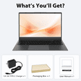 thumbnail image 2 of RNRUO 15.6" Windows 11 Laptop, Dual 8GB RAM, 512GB SSD, AMD 3020e Processor, 2 Cores Up to 2.6GHz, With Office 2024, 1920x1080 Display WiFi5 BT5.0 for Student, Home Office, Business, 2 of 9