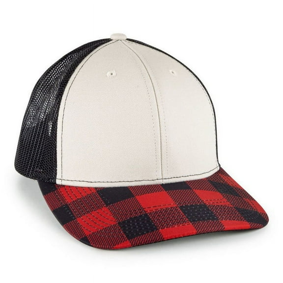 Outdoor Cap OC771P Slight Pre-Curved Sublimated Visor-Stone/Black/Red