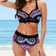 thumbnail image 2 of Gibobby Conjunto de Bikini Traje de baño con estampado de talla de Bikini, traje de baño acolchado para mujer, ropa de playa, traje de baño, conjuntos de(Rosa,G), 2 of 4