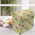 thumbnail image 3 of Fruits Stand Mixer Cover, Diagonal Checkered Pattern with Apples and Slices Retro Country Kitchen Theme, Kitchen Appliance Organizer Bag Cover with Pockets, 5 Quarts, Green Red Yellow, by Ambesonne, 3 of 4