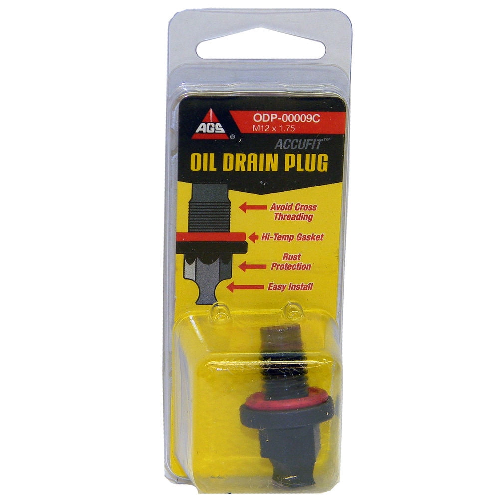 AGS ODP-00009C Accufit Oil Drain Plug M12x1.75, Card