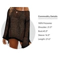 thumbnail image 3 of DAKIMOE Crochet Cover Up for Women Sexy Hollow Out Long Sleeve Swim Cover Up Knit Summer Outfits Swimsuit Mesh Cover Up Tunic Top for Beach Pool， Black, 3 of 8