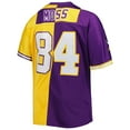 thumbnail image 3 of Men's Mitchell & Ness Randy Moss Purple/Gold Minnesota Vikings Big & Tall Split Legacy Retired Player Replica Jersey, 3 of 3