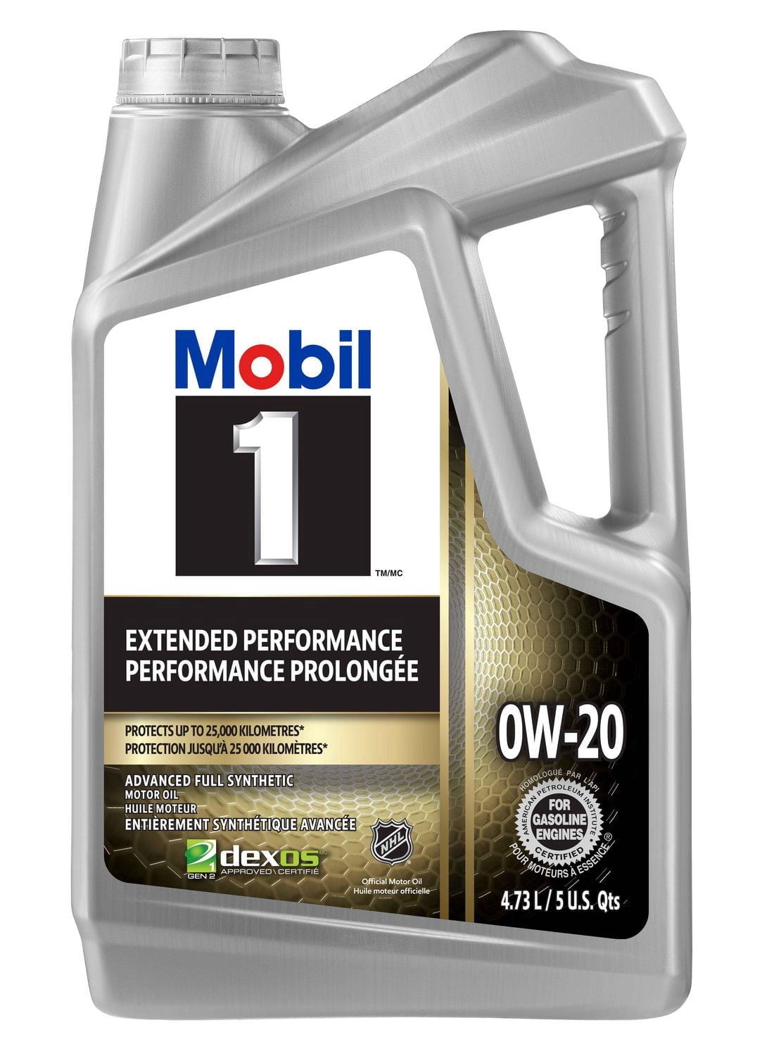Mobil 1™ Extended Performance Full Synthetic Engine Oil 0W-20, 4.73 L