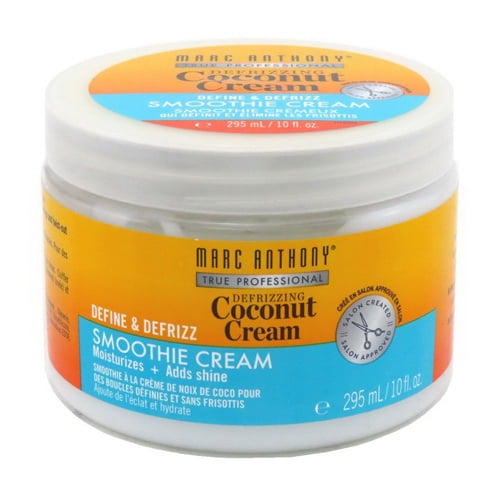 Marc Anthony True Professional Defrizzing Coconut Curls Hair Cream Jar, 10 Oz, 2 Pack