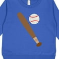 thumbnail image 3 of Inktastic Baseball Bat and Ball Toddler Sweatshirt, 3 of 4