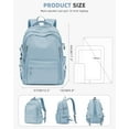 thumbnail image 3 of Lightweight Backpack for Women, Large Laptop Travel Backpack Casual Daypack College Bag Rucksack for Men. White, 3 of 7