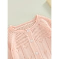 thumbnail image 5 of Bagilaanoe Toddler Baby Girl Cardigan Long Sleeve Sweater Hollow Out Outerwear 6M 12M 2T 3T 4T Kids Casual Tops, 5 of 8