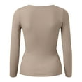 thumbnail image 2 of Aayomet Cardigan Sweaters For Women Lightweight Women’s Long Sleeve Cross Wrap V Neck Knit Sweater Off Shoulder Backless Casual Solid Pullover Tops,Khaki XL, 2 of 5