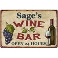 thumbnail image 1 of Sage's Rustic Wine Bar Sign Wall Decor Kitchen Gift 12 x 18 Matte Finish Metal 112180056067, 1 of 1