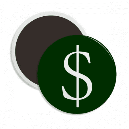 

America Currency Symbol US Dollar Round Ceracs Fridge Magnet Keepsake Decoration