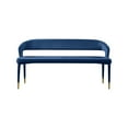 thumbnail image 6 of Meridian Furniture Destiny Navy Velvet Bench, 6 of 7