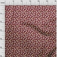 thumbnail image 3 of oneOone Rayon Maroon Fabric Animal Sewing Material Print Fabric By The Yard 56 Inch Wide, 3 of 5