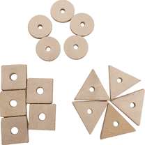 5160 Pk15 Small Leather Shapes Platter Mandarin Bird Toys by M&M