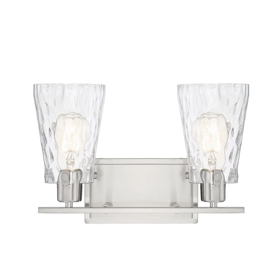 Vaughan 2-Light Bathroom Vanity Light in Satin Nickel