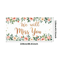 thumbnail image 3 of Floral Design Farewell Banner Elegant Style We Will Miss You Goodbye Decoration for Retirement Party Office Celebration Goodbye Event, 3 of 8