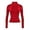 Chili Red, variant on Influence Workout Jacket for Women, Half Zip Cropped Slim Fit Long Sleeve Yoga Jackets Athletic Top with Thumb Holes