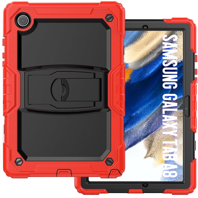 Étui Support pour Tablette pour iPad 10th 10.9 2022, Housse Funda pour iPad 7th 8th 9th 10.2, Étui Blindée pour 9.7 5th 6th Gen Air 2 Mini 4 5 6 Rouge pour iPad Mini 5