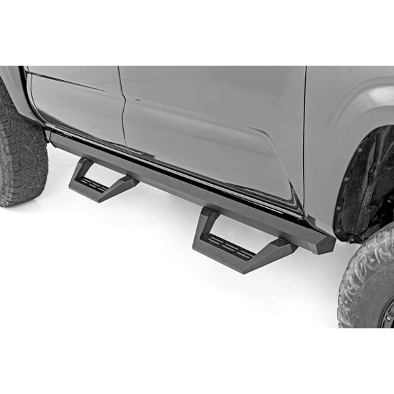 Rough Country SRX2 Adjustable Aluminum Steps for 05-23 Toyota Tacoma - 71000A Fits select: 2013 TOYOTA TACOMA DOUBLE CAB, 2005-2007 TOYOTA TACOMA ACCESS CAB