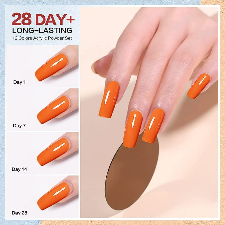 Morovan 12 Colors Acrylic Nail Powder Professional Nail Powder for Nails