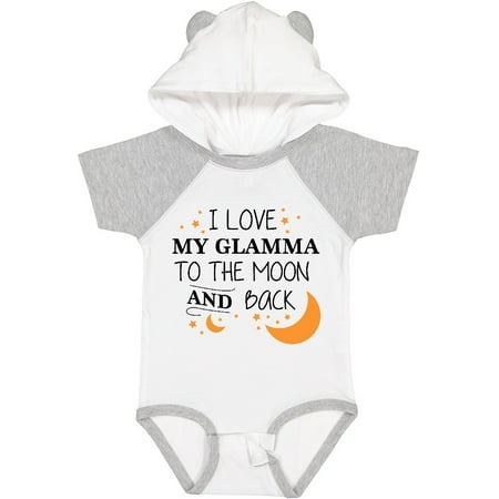 

Inktastic I Love My Glamma to the Moon and Back Boys or Girls Baby Bodysuit