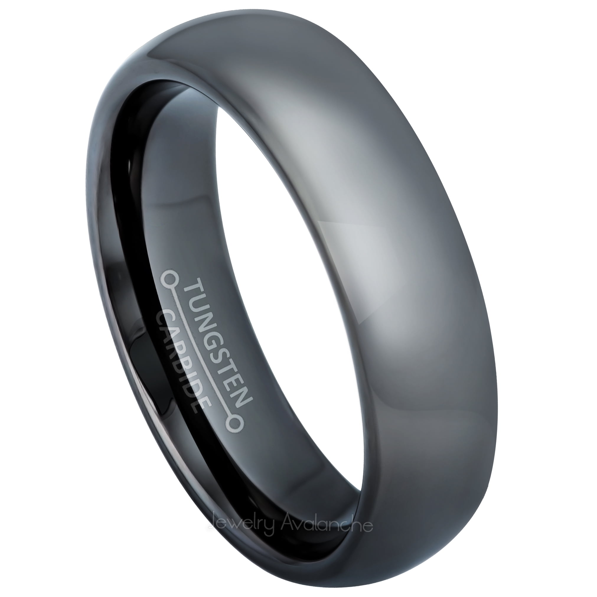 Wedding Band and Anniversary Ring Designed For Maximum Comfort Fit For Men And Women Use Size 6.5 Black Tungsten Guns and Skull Ring 8mm