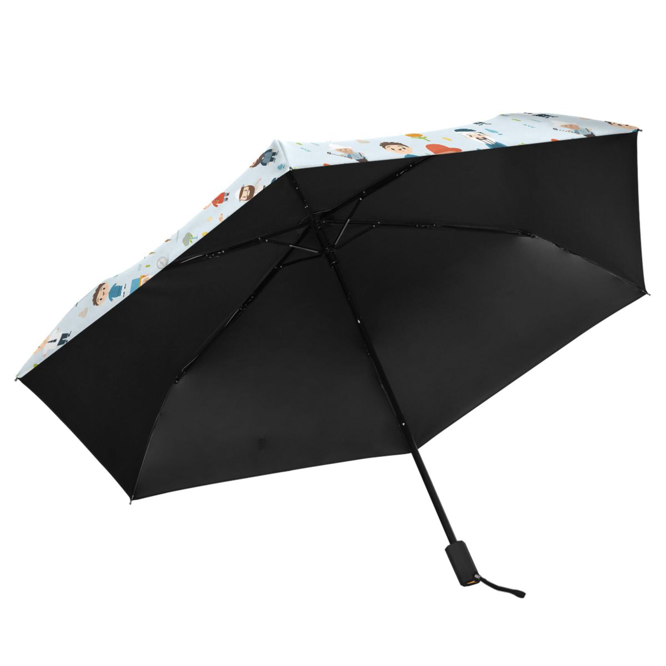 Various Character and Flower Compact Sun Umbrella Windproof Travel Umbrellas for Rain Strong Portable UV Protection