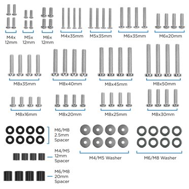 4x M4 10mm Flat Screws For VESA TV Monitor Mount – Silver, UK Made