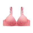 thumbnail image 4 of BiZtdJrK Bras for Women Push Up No Underwire Everyday Bra Breathable Comfortable Daily Bra with Soft Support, Watermelon Red, 42, 4 of 10