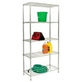 HoneyCanDo 5Tier HeavyDuty Adjustable Shelving Unit With 350lb
