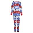 thumbnail image 3 of Seyurigaoka Christmas Family Jumpsuit, DON´T MOOSE WITH ME Print Ribbed Close-up Festive Clothing, 3 of 6