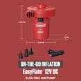 thumbnail image 3 of Coleman EasyFlate 12V DC Electric Air Pump, Car Plug Portable Inflator with 3 Adapters, 3 of 7