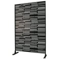thumbnail image 5 of 76"H x 48"W Freestanding Metal Privacy Screen with Decorative Lattice for Outdoor Deck, Balcony, Patio & Garden Space Divider, 5 of 9