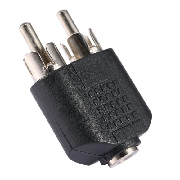 ZOUSSIQI 3.5mm Female Stereo Jack To Dual 2 RCA Phono Male F/M Splitter Adapter Converter EL225#20188